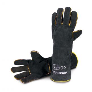 Bossweld 16" Black & Gold Welding Glove (Pair)