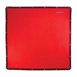 Bossweld 1.74mt x 1.74mt Welding Curtain Red