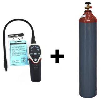 CENTER-384 H2 Leak Detector + Trace Gas E Size New/Full