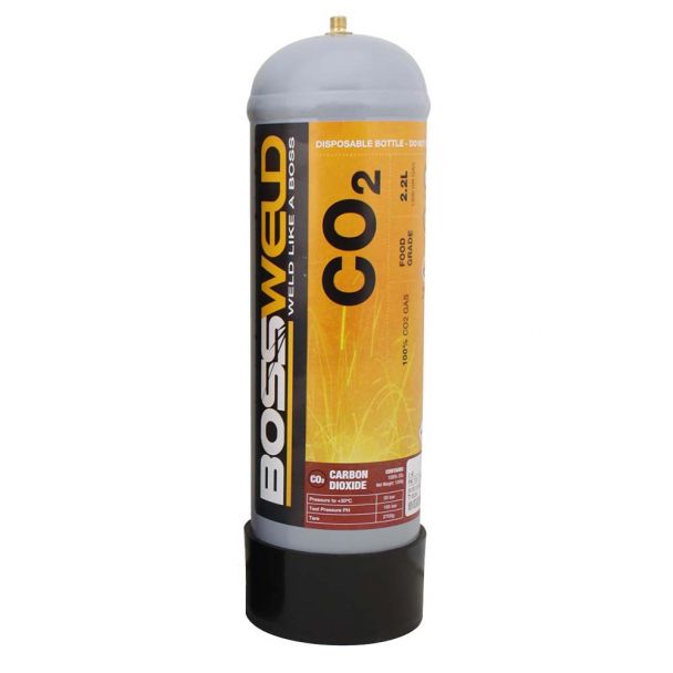 Bossweld 2.2 Lt CO2 Disposable Gas Bottle