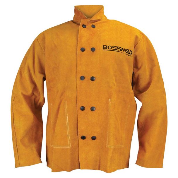 BossSafe Leather Welder's Jacket (Medium)
