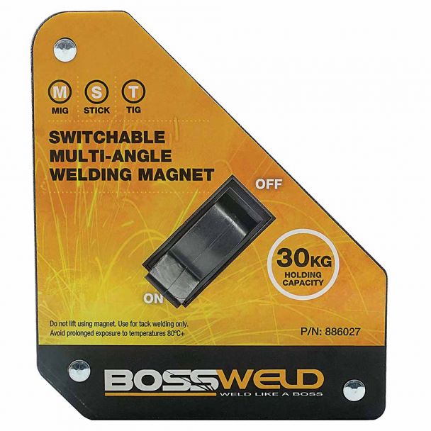 Bossweld Switchable Multi Angle 30 Kg Welding Magnet